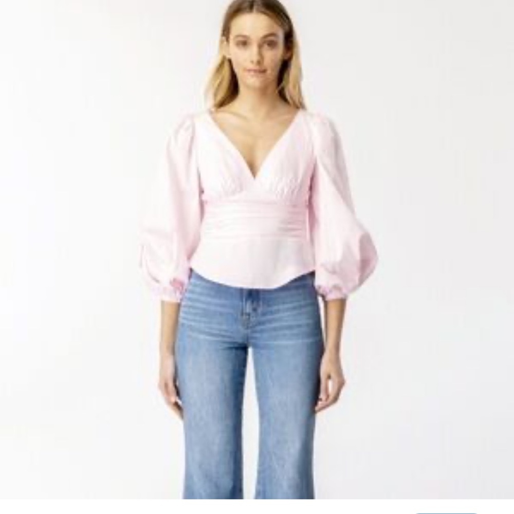 Bardot pink top